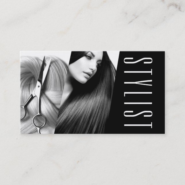 Hair Stylist Hairdresser Beauty Salon Business Business Card (Front)