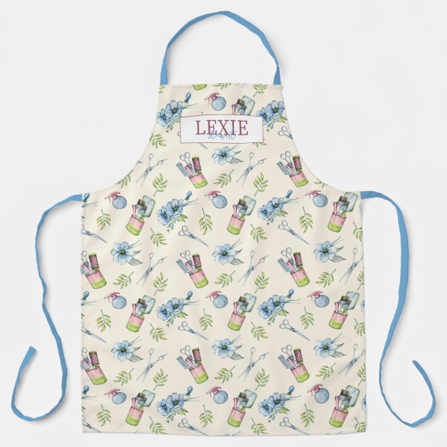 Hair Stylist, Hairdresser Beauty Salon Custom Apron (Front)
