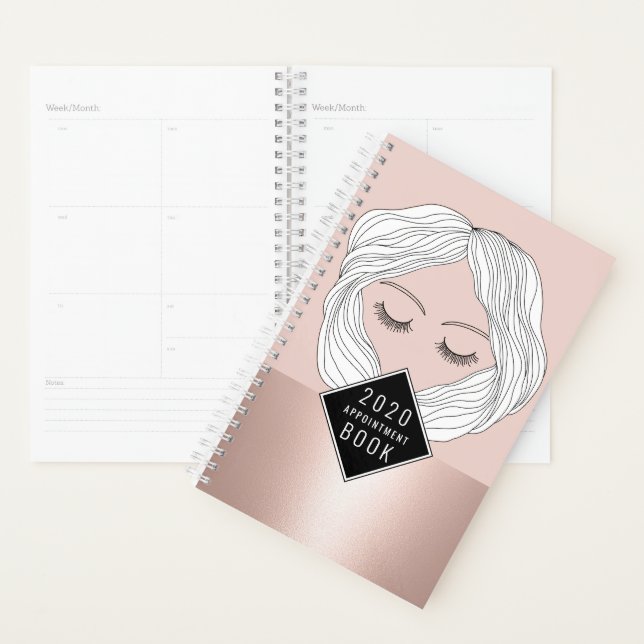 Hair Stylist Hand Drawn Beauty Salon Appointment Planner (Display)