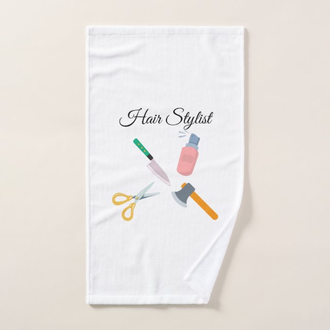 Hair stylist hand towel (Hand Towel)