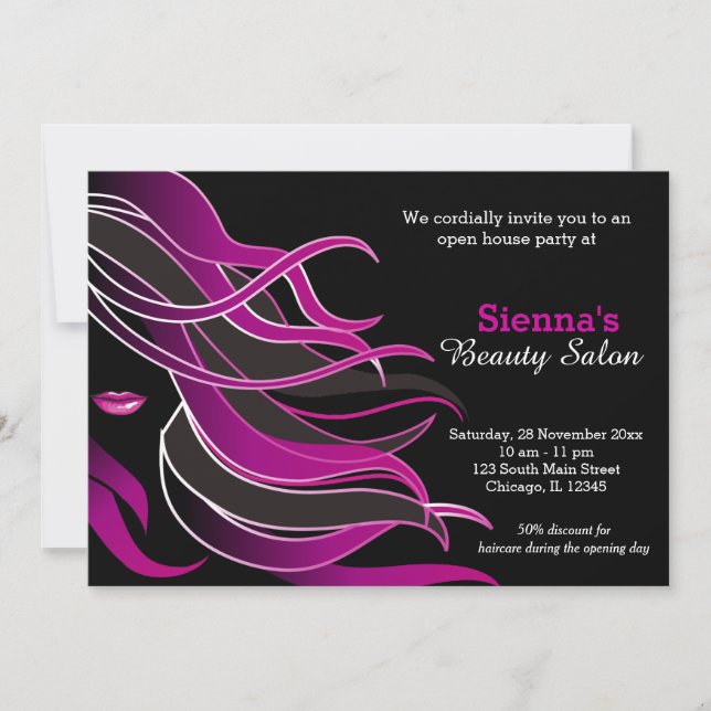 Hair Stylist Invitation (Front)