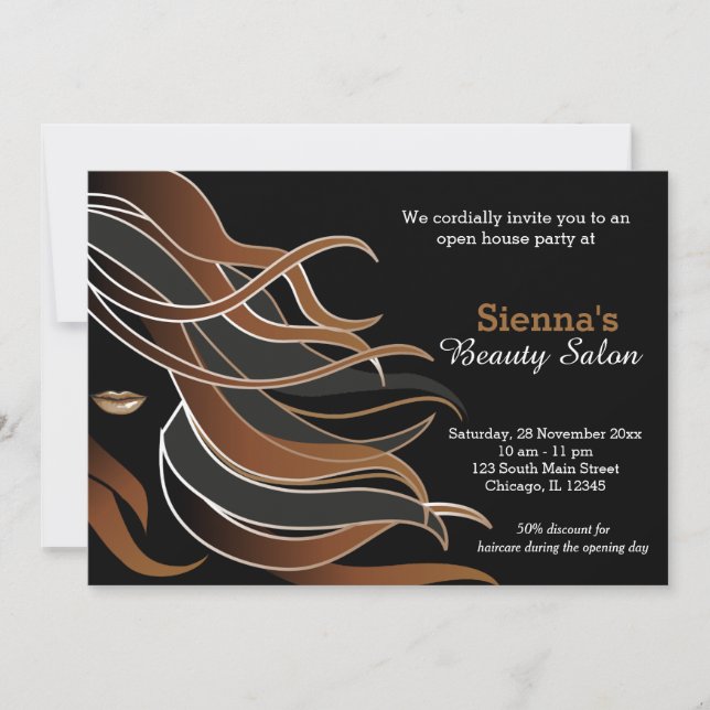 Hair Stylist Invitation (Front)