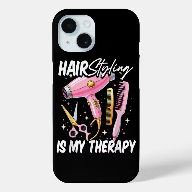 Hair stylist Is My Therapy Case-Mate iPhone Case (Back)