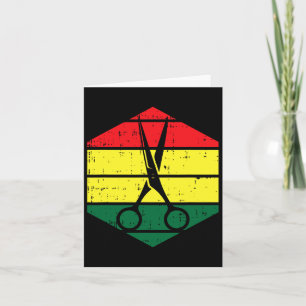 Hair-stylist Juneteenth Blm Black History Hairdres Card