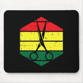 Hair-stylist Juneteenth Blm Black History Hairdres Mouse Mat