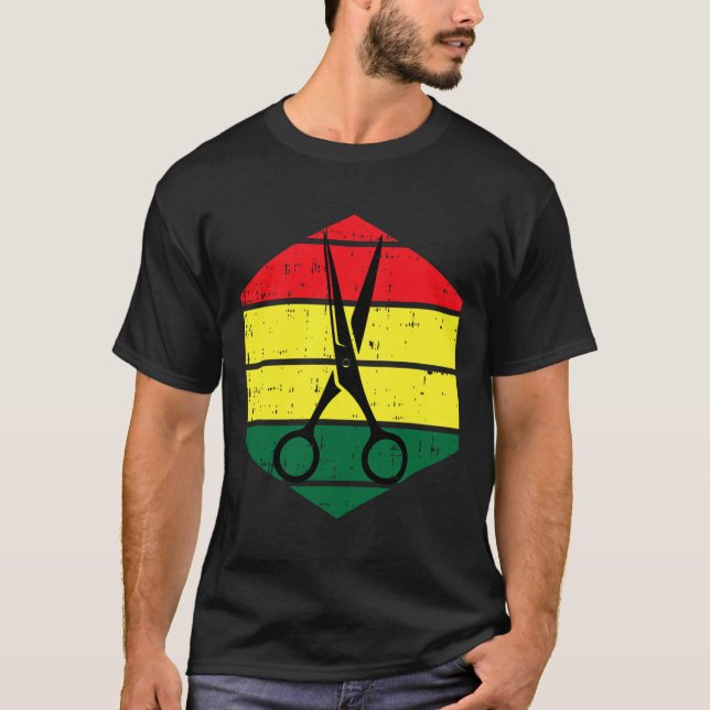 Hair-stylist Juneteenth Blm Black History Hairdres T-Shirt (Front)