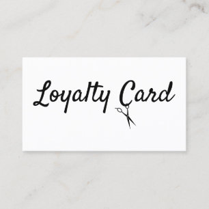 Hair Stylist Loyalty Punch Card