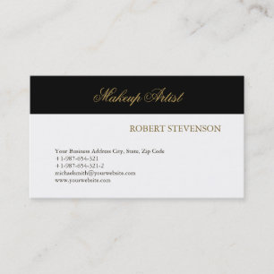 Hair Stylist Makeup Artist Business Card