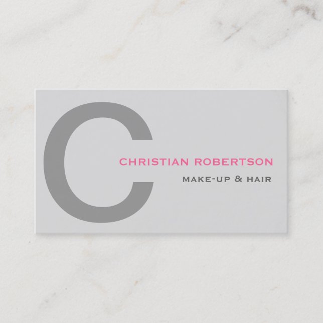 Hair Stylist Makeup Artist Business Card (Front)