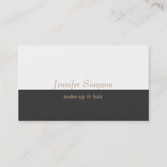 Hair Stylist Makeup Artist Professional Business Business Card (Front)