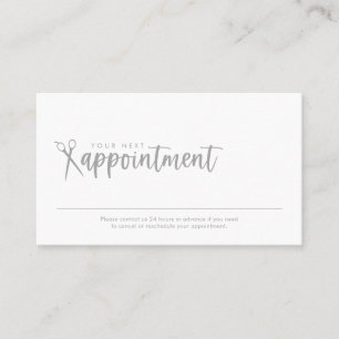 Hair Stylist Minimal Appointment Card