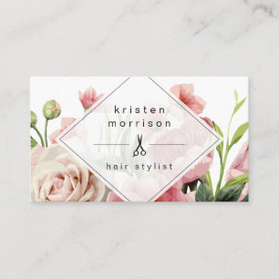 Hair Stylist Modern Elegant Floral Appointment