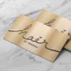 Hair Stylist Modern Gold 3D Script Hair Salon
