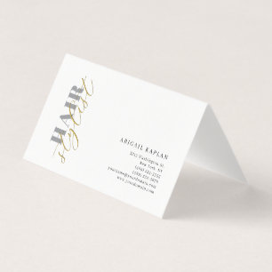 Hair Stylist Modern Minimalist Plain Profile Business Card