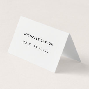 Hair Stylist Modern Minimalist Trendy Business Card