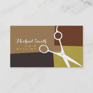 Hair Stylist Modern Retro Colour Pattern #16 Business Card