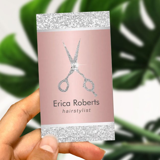 Hair Stylist Modern Rose Gold & Silver Appointment (Creator Uploaded)