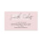 Hair stylist modern typography script blush pink