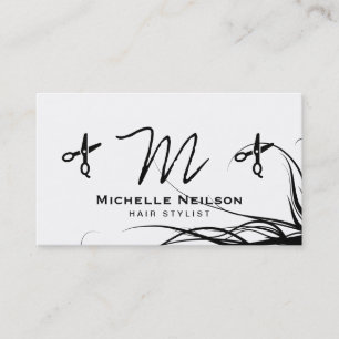 Hair Stylist Natural Type Salon Shears Business Card