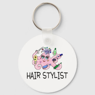 Hair Stylist Octopus Key Ring
