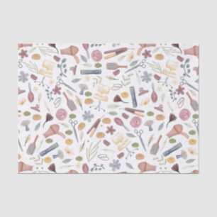 Hair Stylist   Pattern   Watercolor Tissue Paper