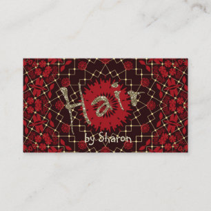 Hair stylist, personalised business card