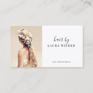 Hair Stylist Photo Business Card
