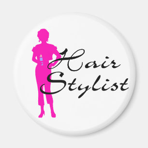 Hair Stylist (Pink) Magnet