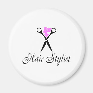 Hair Stylist (Pink/Scissors) Magnet