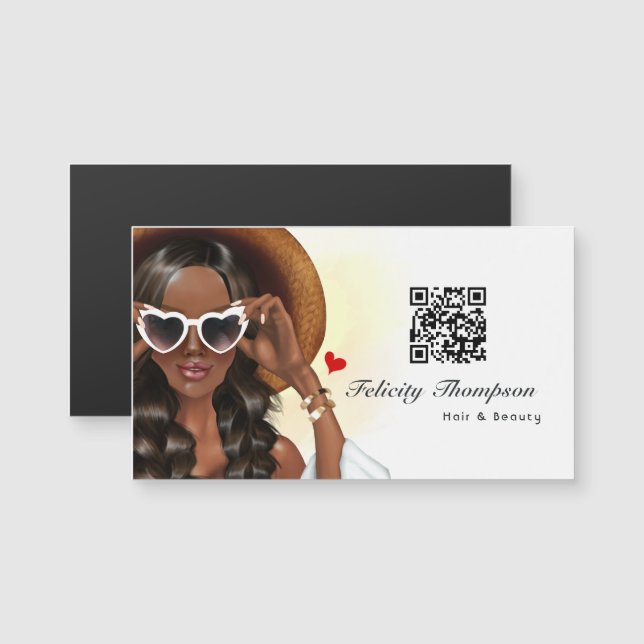 Hair Stylist QR Code (Front/Back)