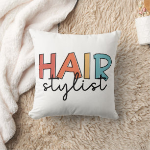Hair Stylist Retro Hairdresser Gift Cushion