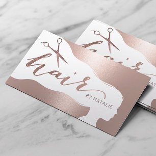 Hair Stylist Rose Gold Beauty Salon Appointment