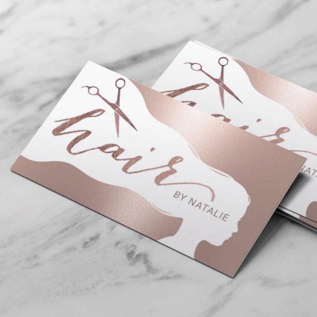 Hair Stylist Rose Gold Beauty Salon Appointment (Creator Uploaded)