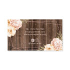 Hair Stylist Rose Gold Scissor Rustic Floral