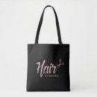Hair Stylist Rose Gold Script Hair Salon Black