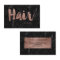 Hair stylist rose gold typography black marble