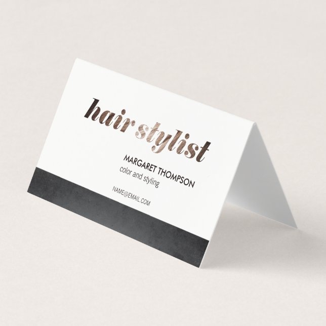 Hair Stylist / Salon Business Card (Front)