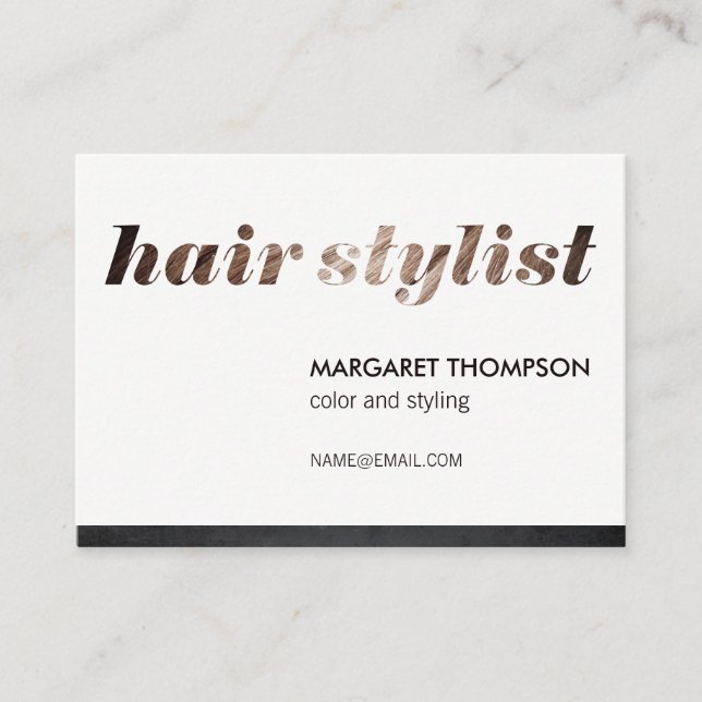 Hair Stylist / Salon Business Card (Front)