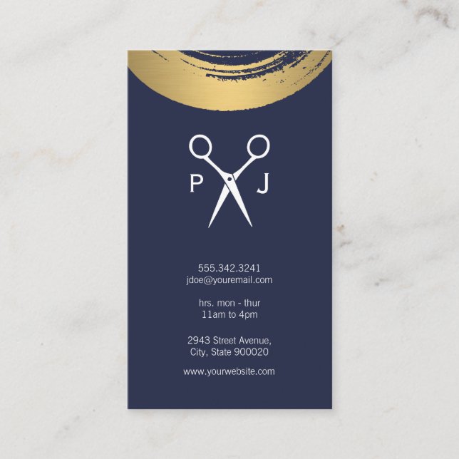 Hair Stylist | Salon Business Card (Front)