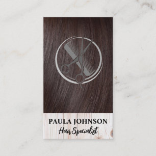 Hair Stylist   Salon Logo Business Card