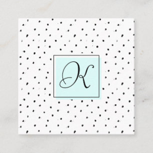 Hair Stylist Salon Monogram Appointment Cards