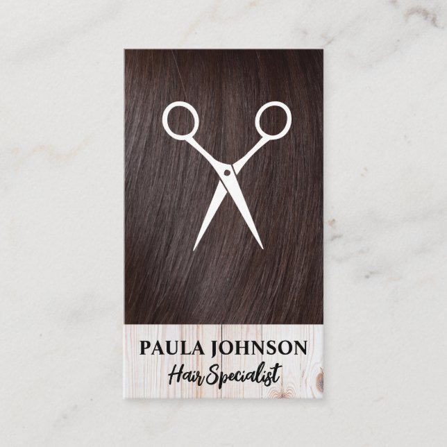 Hair Stylist | Salon Scissors Business Card (Front)