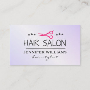 Hair Stylist Salon Shears Business Card