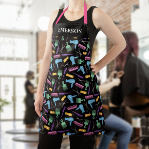 Hair Stylist Salon Styling Tools Add Name Apron