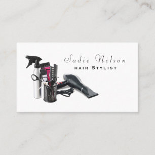 Hair stylist Salon Tools Beauty Business Card