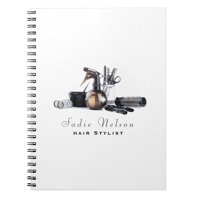 Hair stylist Salon Tools Beauty Notebook (Front)