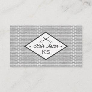 Hair Stylist Scissors   Brick wall  Business Card