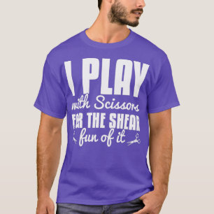 Hair Stylist Scissors Cool Funny Hairdressers T-Shirt