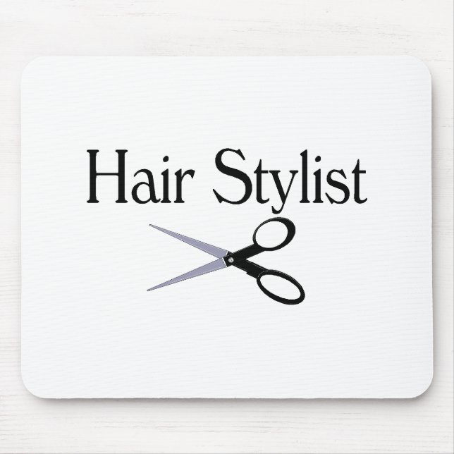 Hair Stylist Scissors Mouse Mat (Front)
