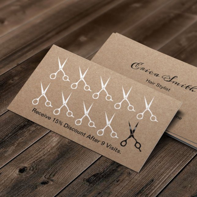 Hair Stylist Scissors Rustic Loyalty Punch (Creator Uploaded)